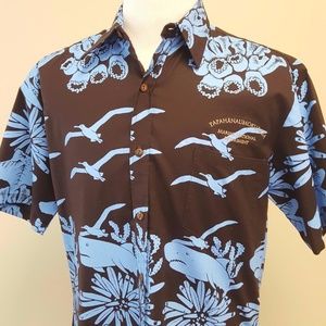 Paradise Style Marine Monument Hawaiian Shirt Med